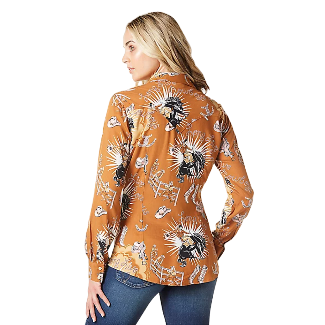 Wrangler Women's Argan Oil Orange Shirt