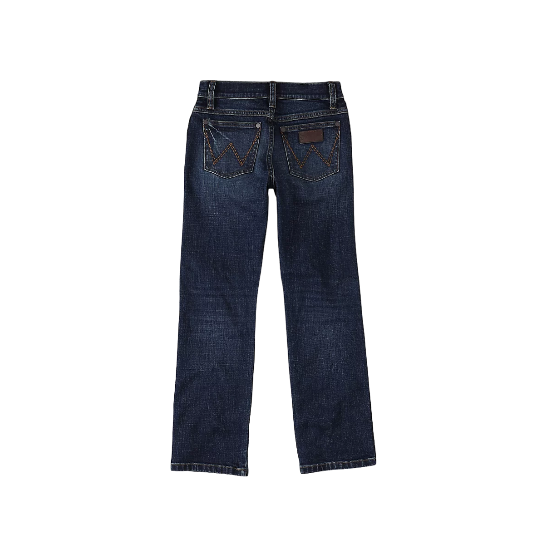 Wrangler Youth Boy's Indigo Retro Slim Straight Blue Jeans