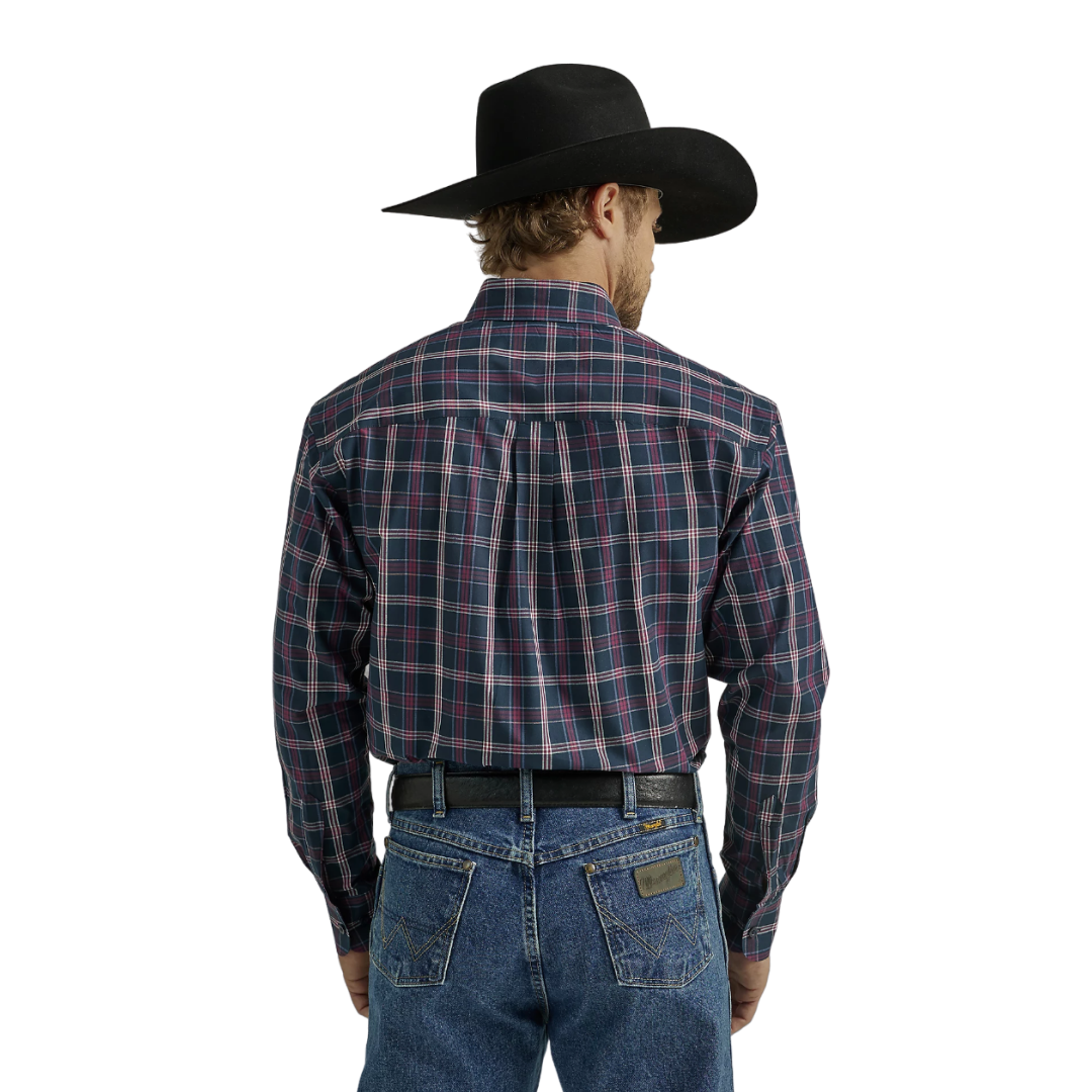 Wrangler Men's George Strait Blue Shirt
