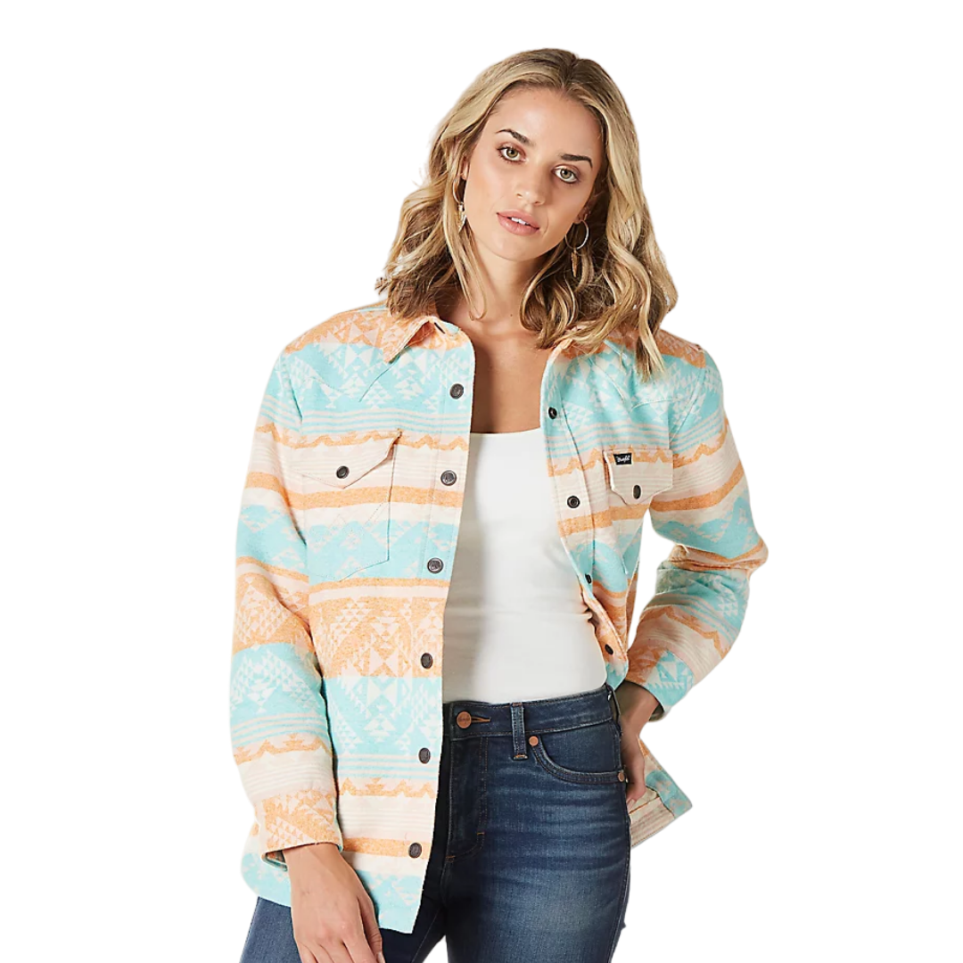 Wrangler Women's Sunset Blues Southwestern Multicolor Jacket