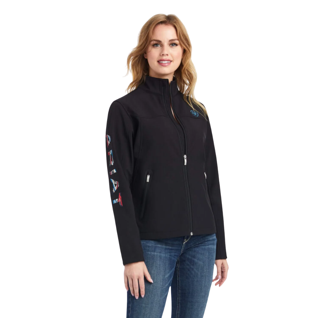 Ariat Women's Chimayo Aztec Softshell Black Jacket