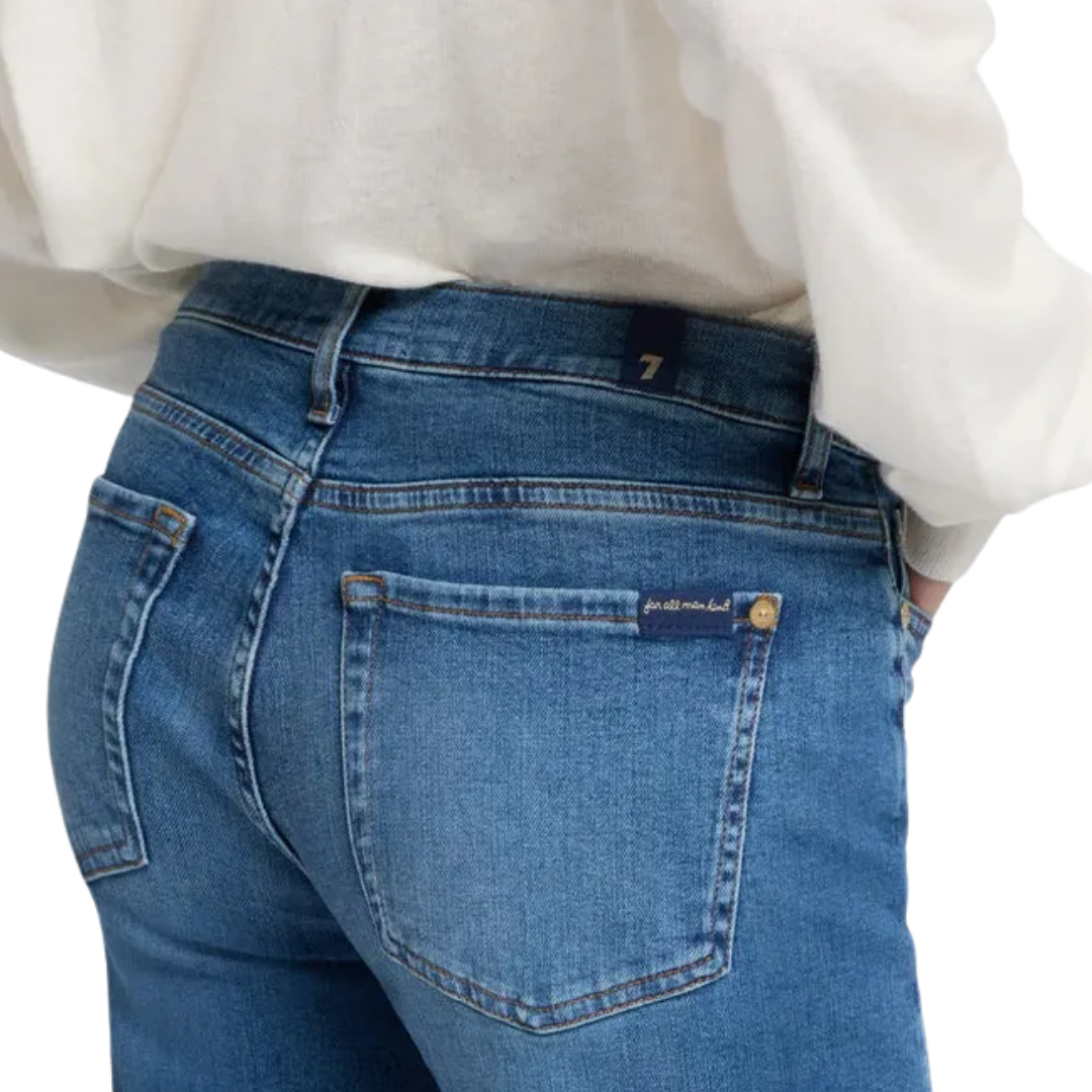 7 For Mankind Women's Seven Slim Illusion Dojo Blue Jeans
