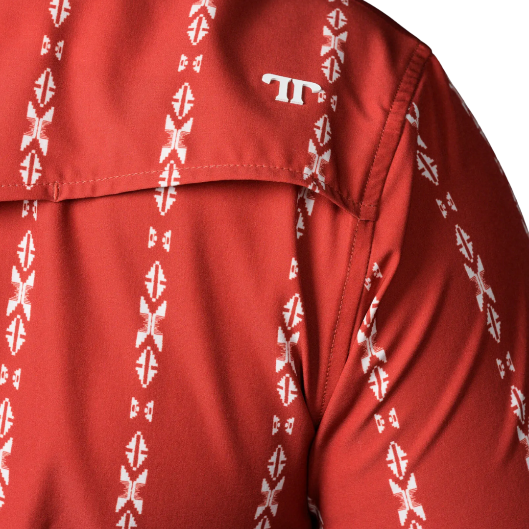 Ferrell Men’s Snap Print Red Shirt