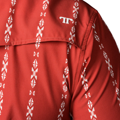 Ferrell Men’s Snap Print Red Shirt
