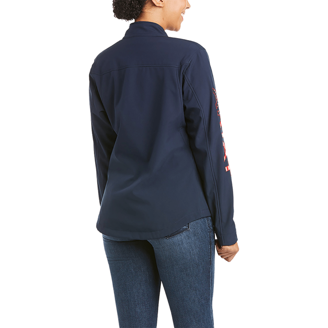Ariat Women's New Team Usa Softshell Navy Jacket