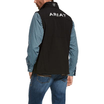 Ariat Men's Logo Stretch Softshell Black Vest