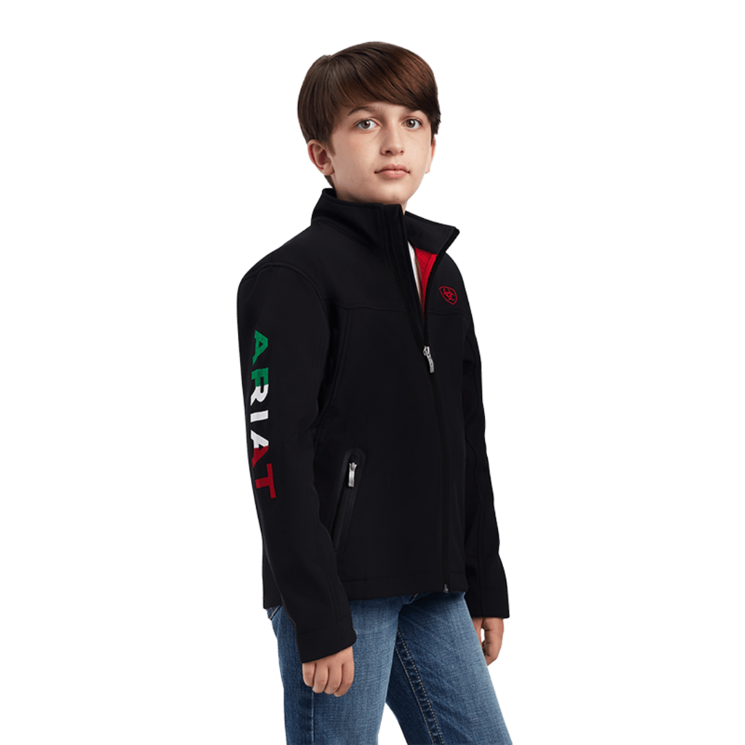 Ariat Youth Boy's Mexican Team Logo Black Jacket