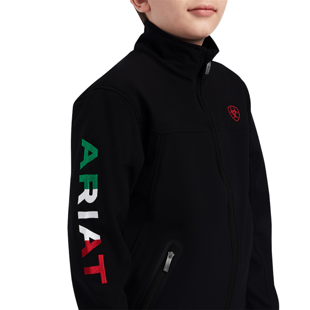 Ariat Youth Boy's Mexican Team Logo Black Jacket