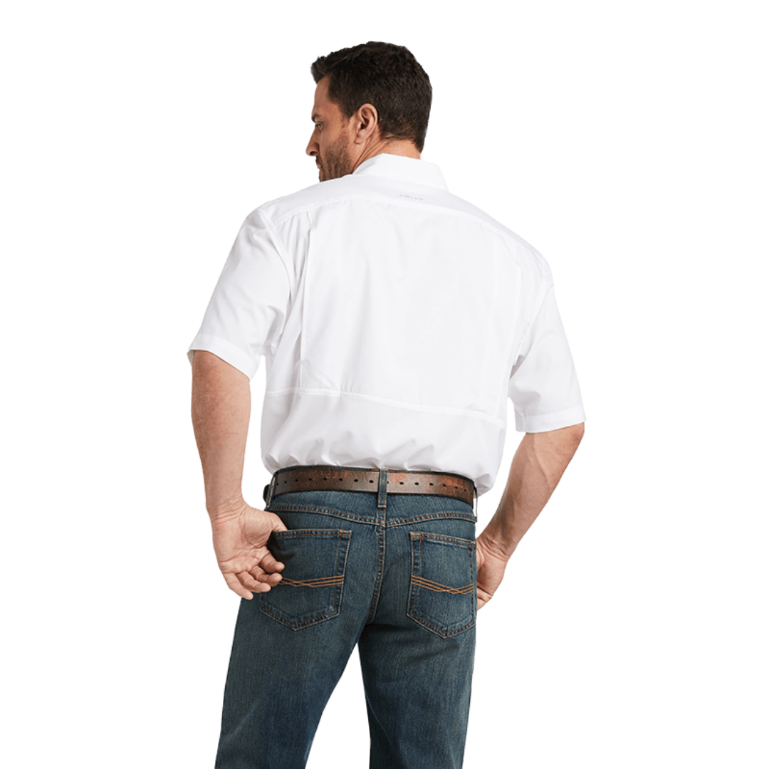 Ariat Men's Venttek Classic Fit White Shirt - Big & Tall