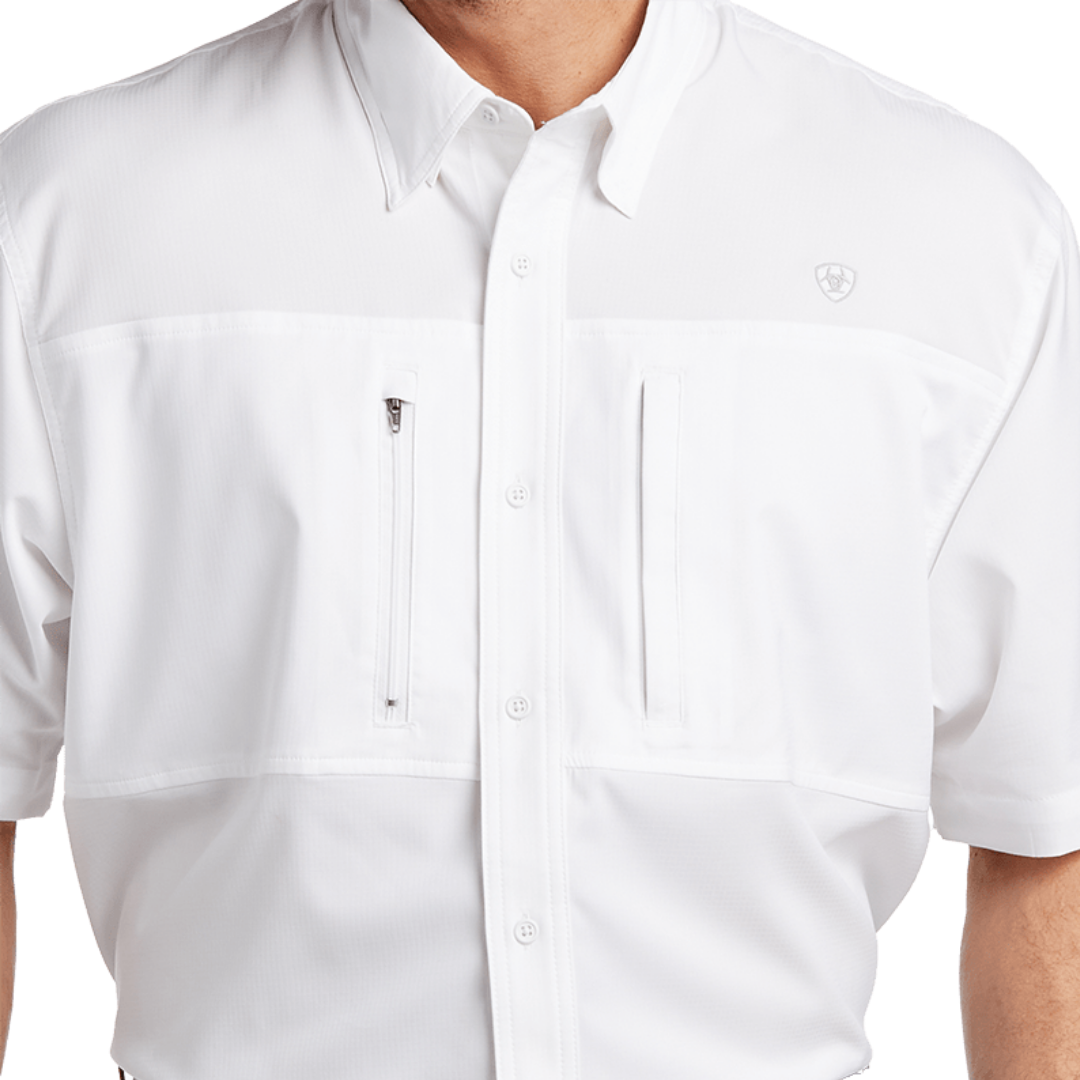 Ariat Men's Venttek Classic Fit White Shirt - Big & Tall