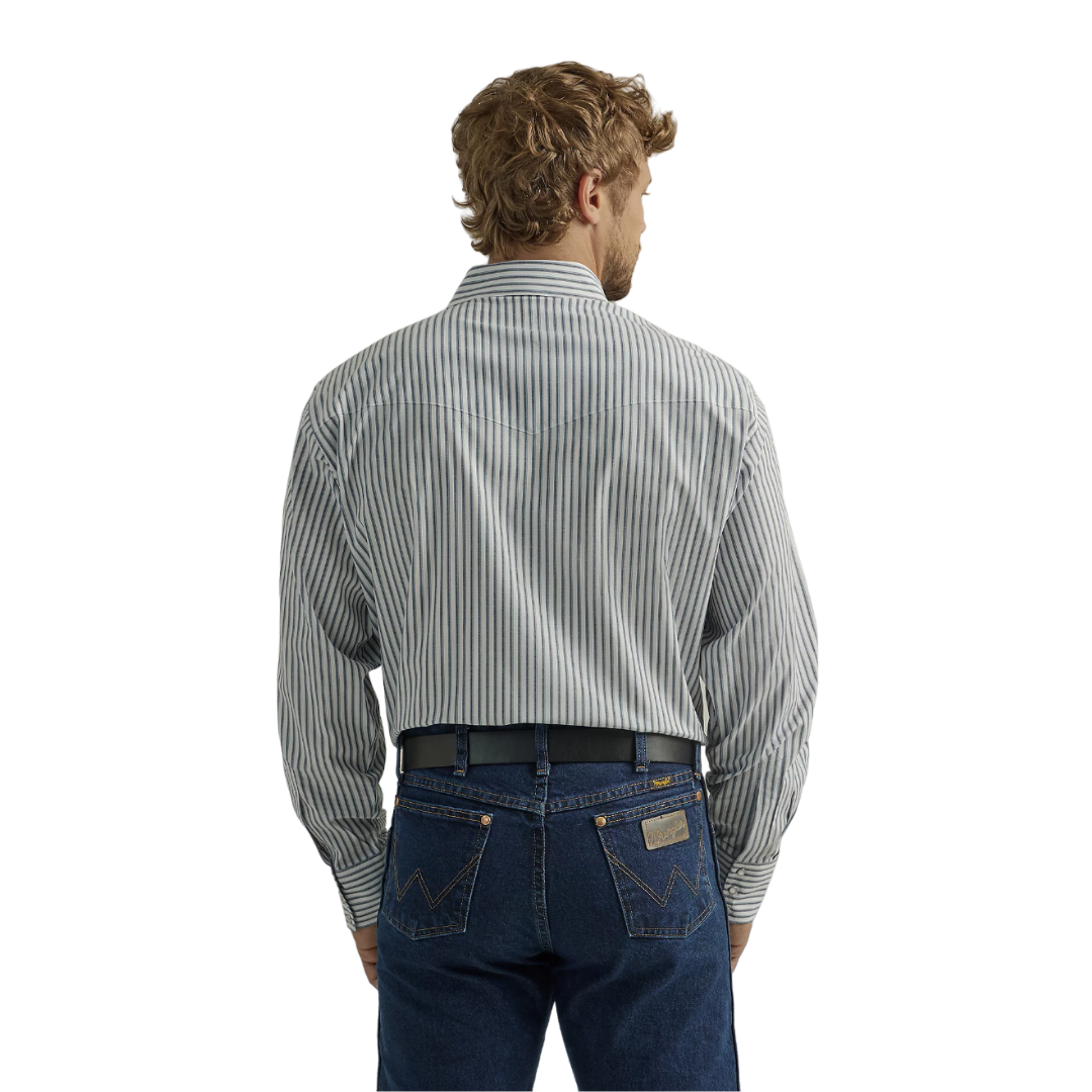 Wrangler Men's Wrinkle Resist Western Snap Multicolor Shirt