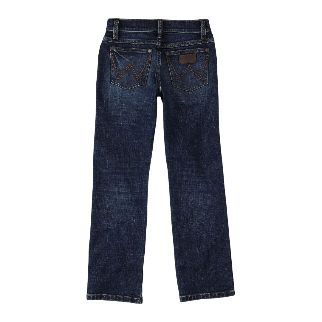 Wrangler Youth Boy's Retro Slim Straight Blue Jeans