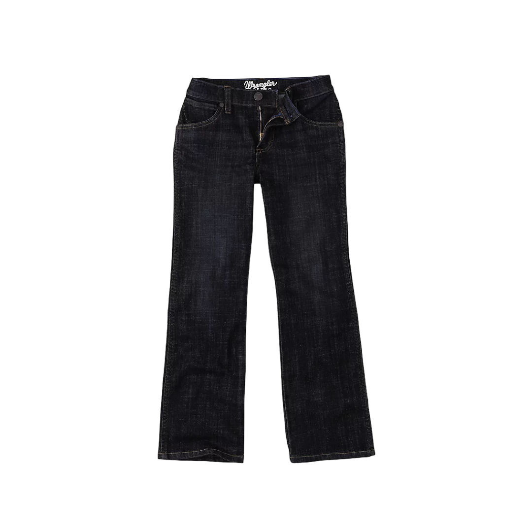 Wrangler Youth Boy's Retro Slim Boot Blue Jeans