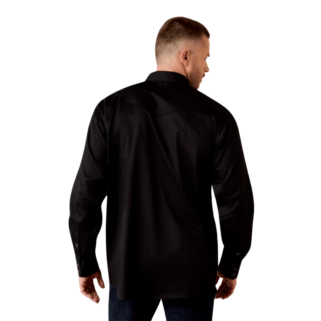 Ariat Men's Lightweight Twill Snap Black Shirt