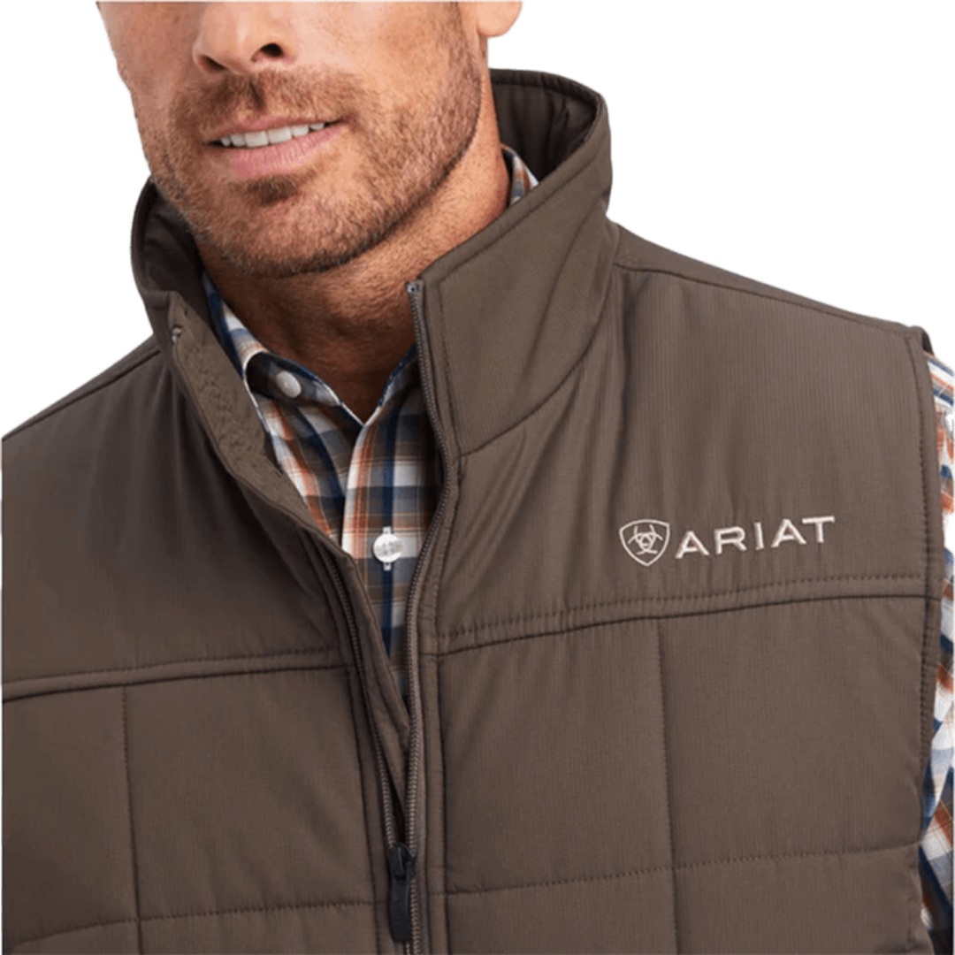 Ariat Men's Crius Insulated Banyan Bark Brown Vest