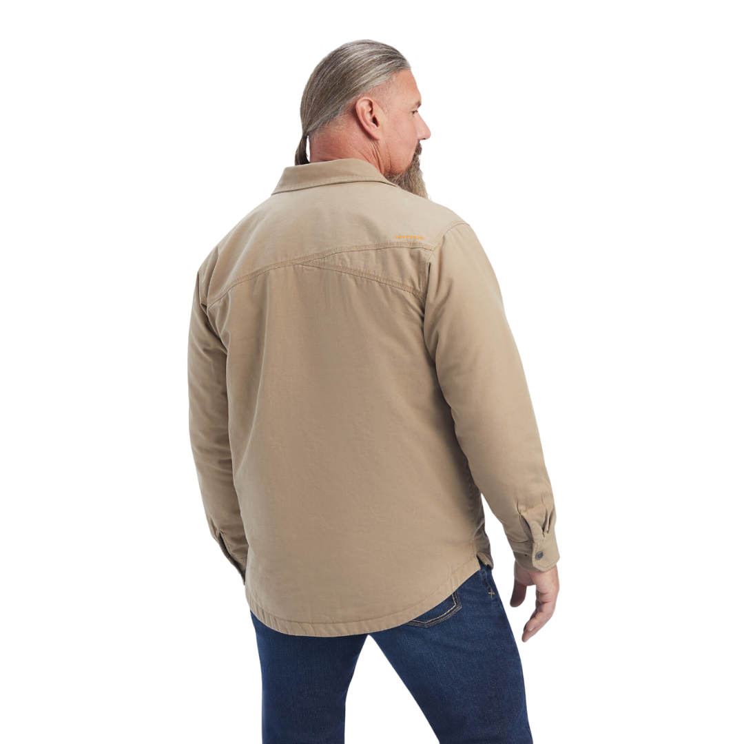 Ariat Men's Rebar Classic Canvas Khaki Shirt Jacket