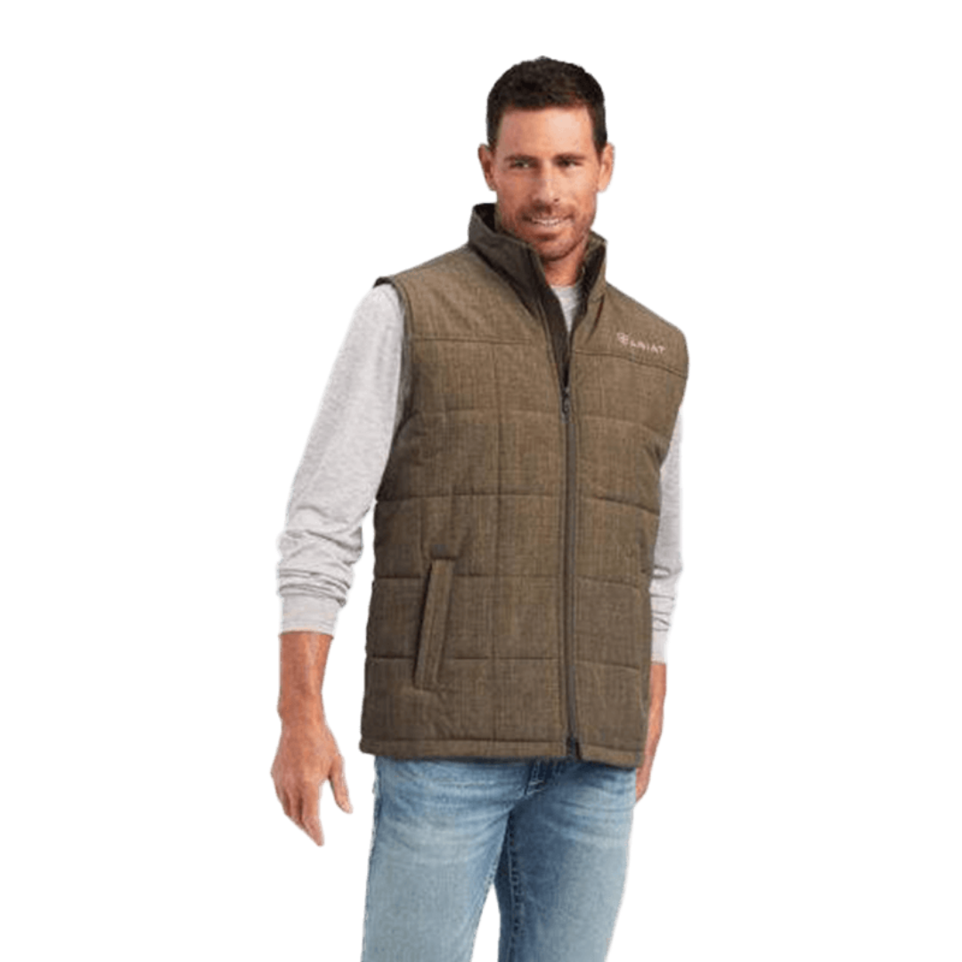 Ariat Men's Crius Insulated Crocodile Light Brown Vest