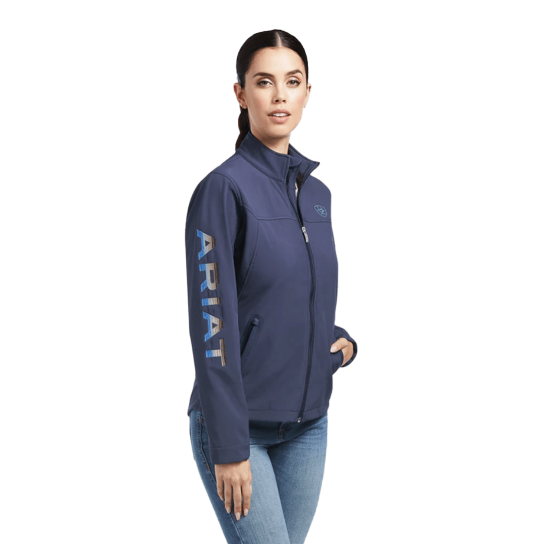 Ariat Women's Nights Desert Dusk Serape Softshell Blue Jacket