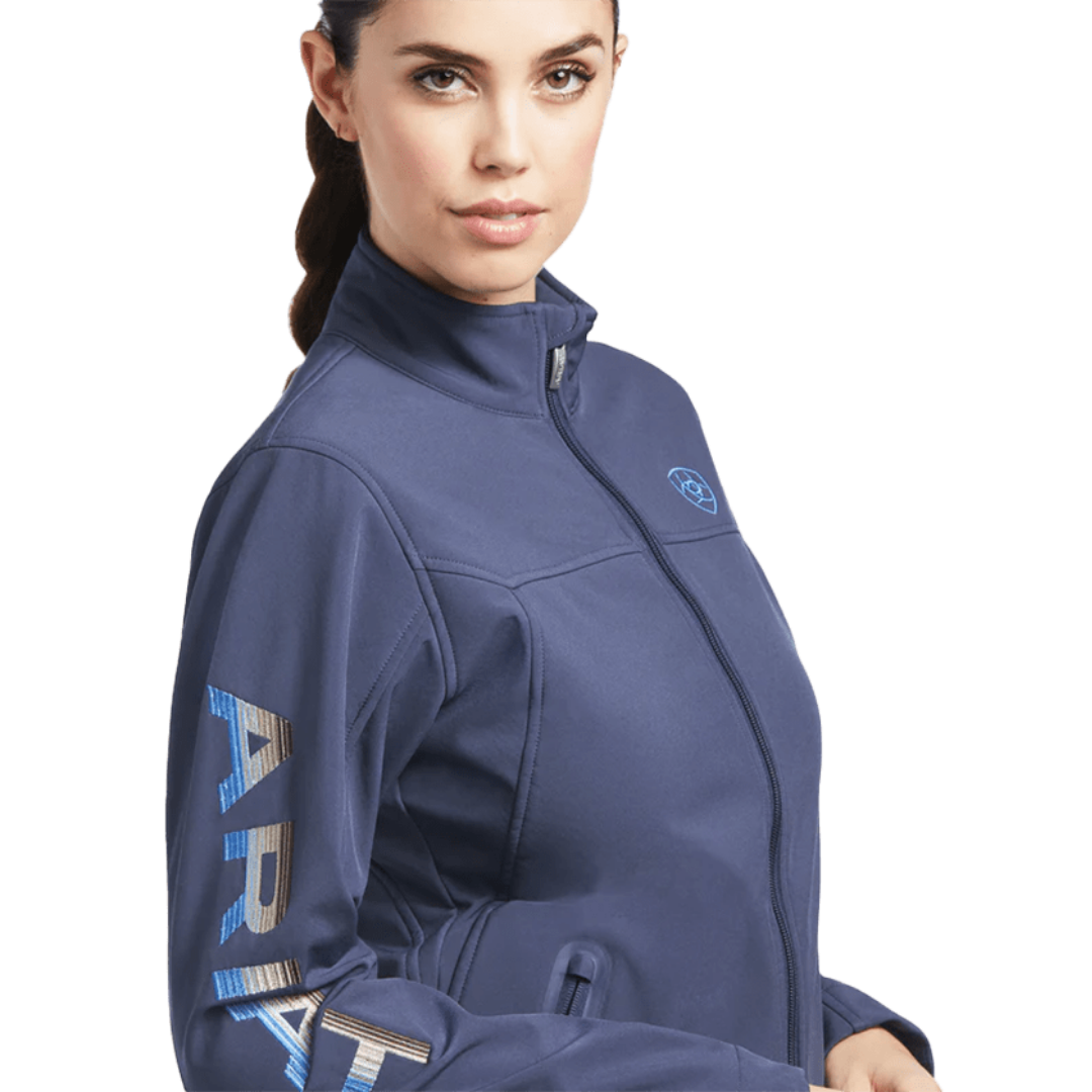 Ariat Women's Nights Desert Dusk Serape Softshell Blue Jacket