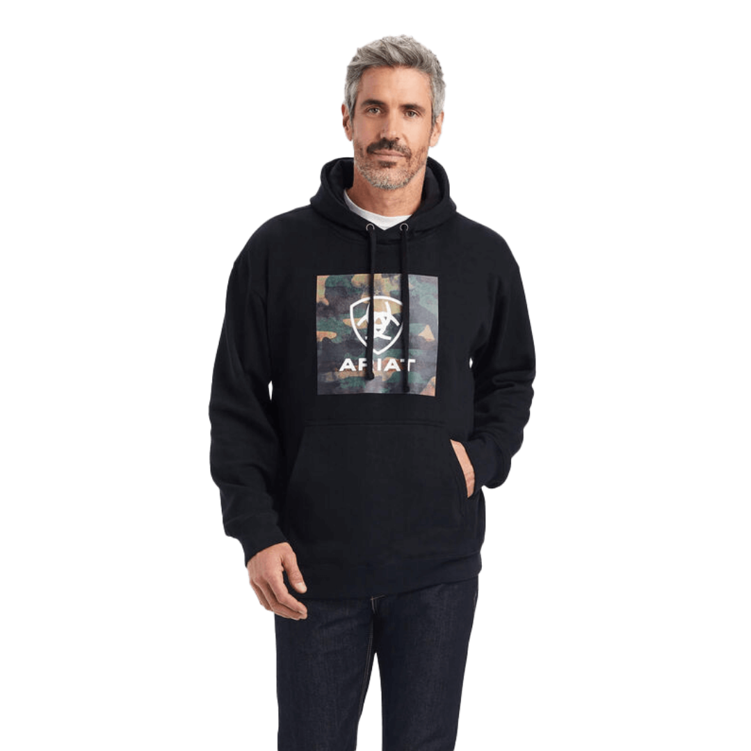 Ariat Men's Protect Serve Block Black Hoodie
