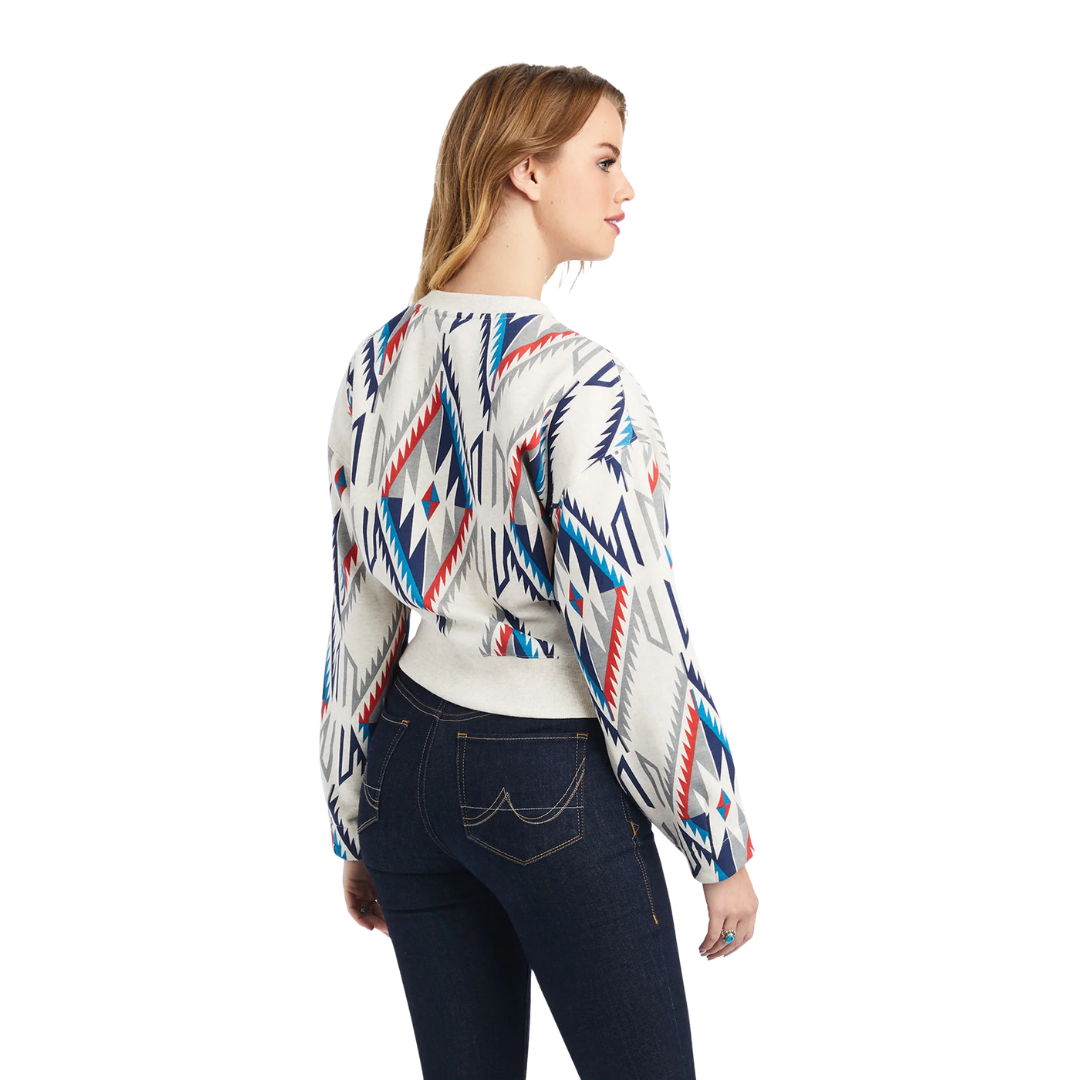 Ariat Women's Cropped Chimayo Grande Multicolor Sweatshirt