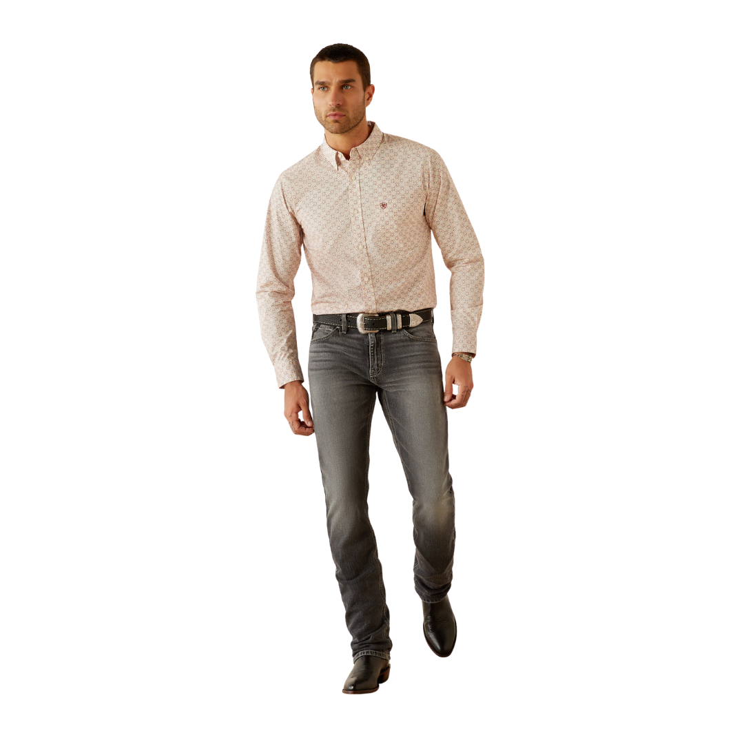 Ariat Men's Cross Fitted Red Shirt