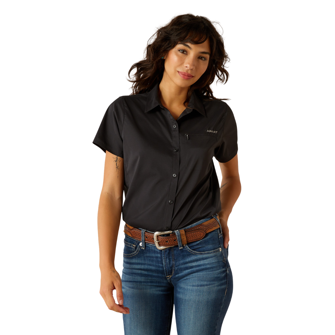 Ariat Women's VentTEK Stretch Black Shirt