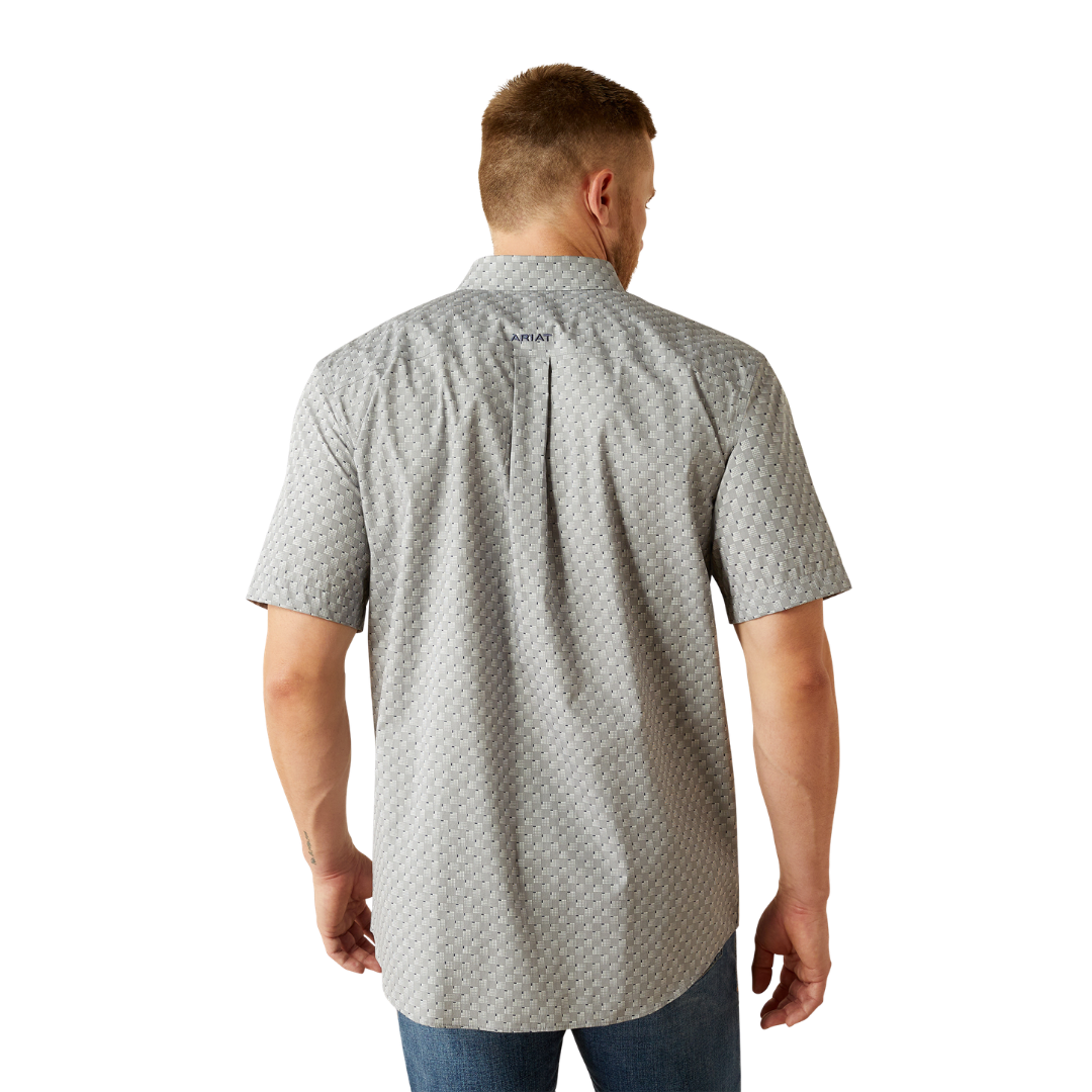 Ariat Men's Obert Classic Fit Blue Shirt