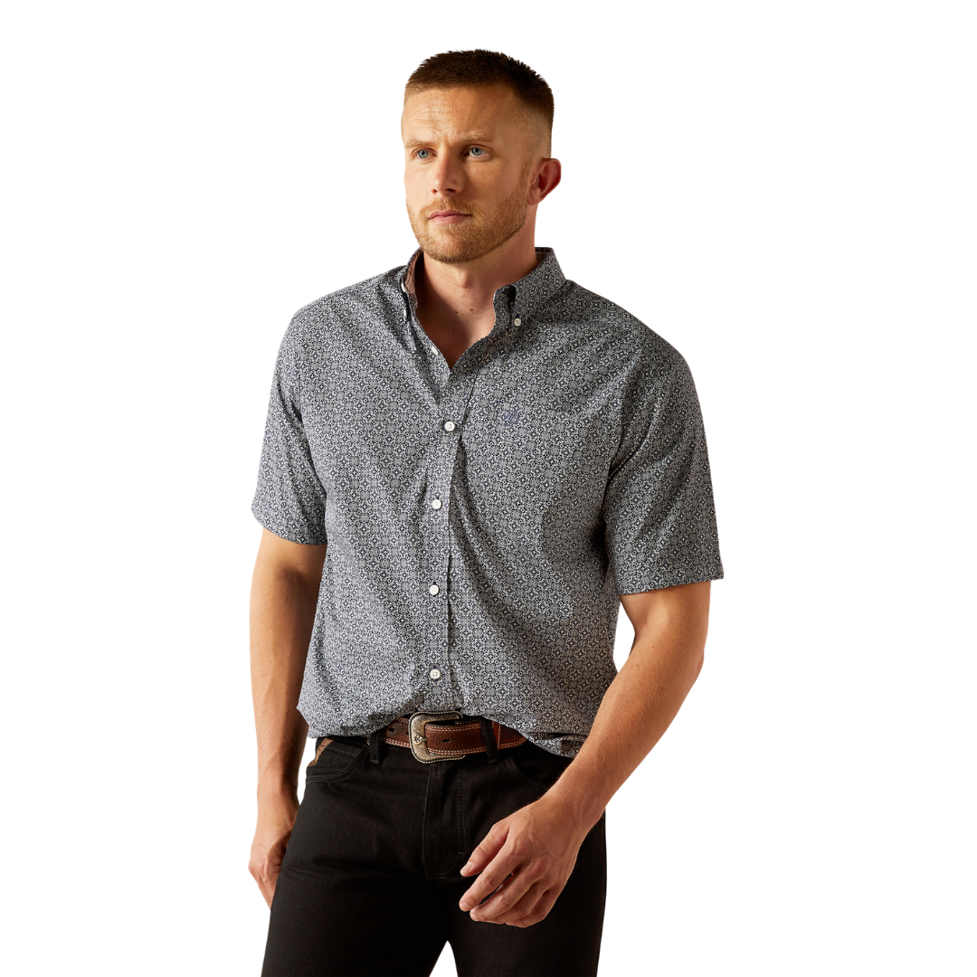 Ariat Men's Wrinkle Free Octavius Blue Shirt
