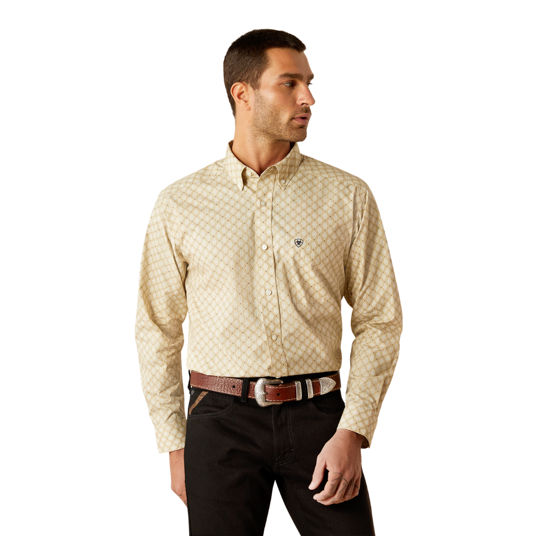 Ariat Men's Conley Classic Fit Khaki Shirt
