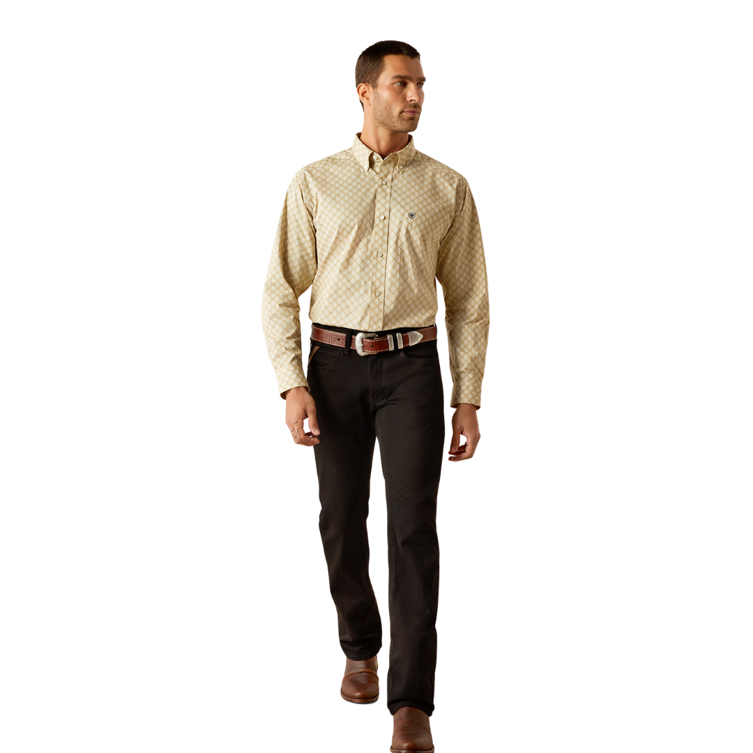 Ariat Men's Conley Classic Fit Khaki Shirt