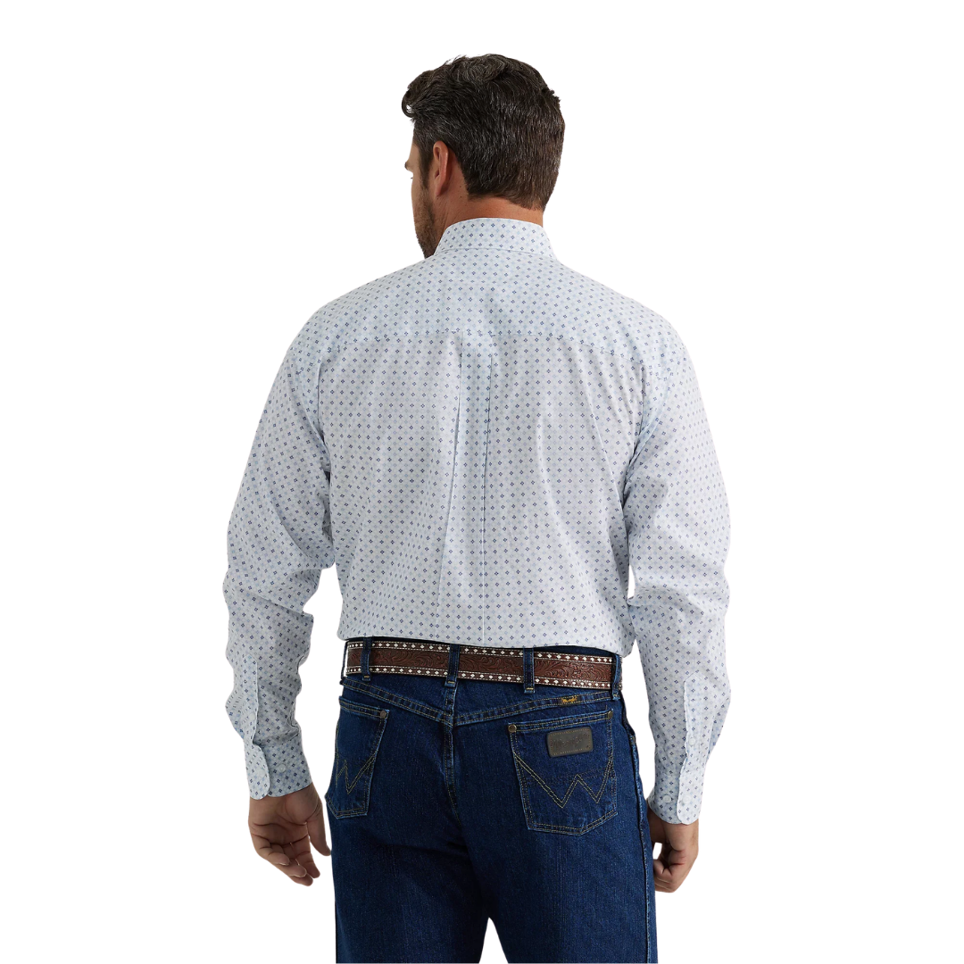 Wrangler Men's George Strait Light Blue Shirt