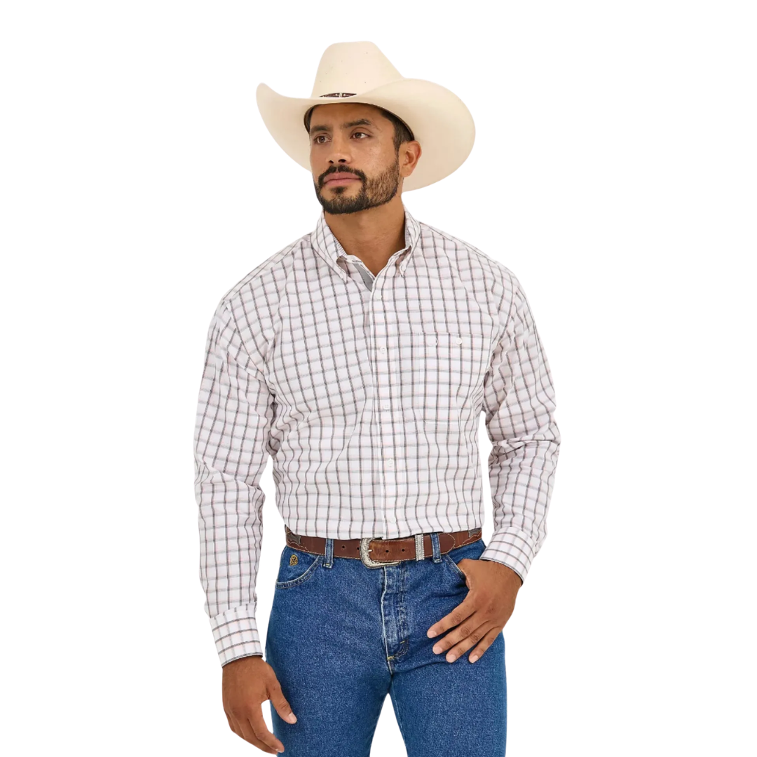 Wrangler Men's George Sunrise Plaid Shirt