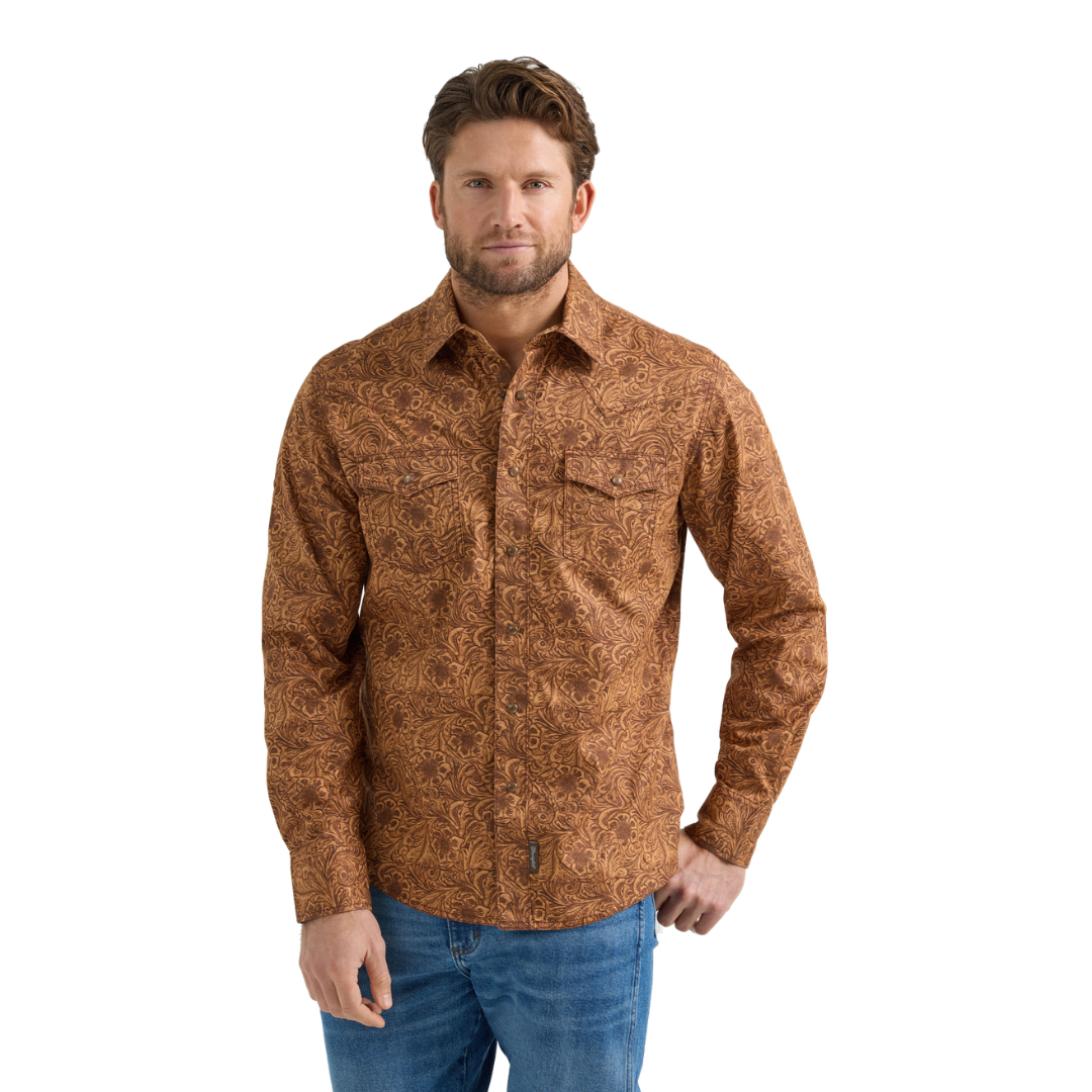 Wrangler Men's Retro Premium Western Snap Shirt