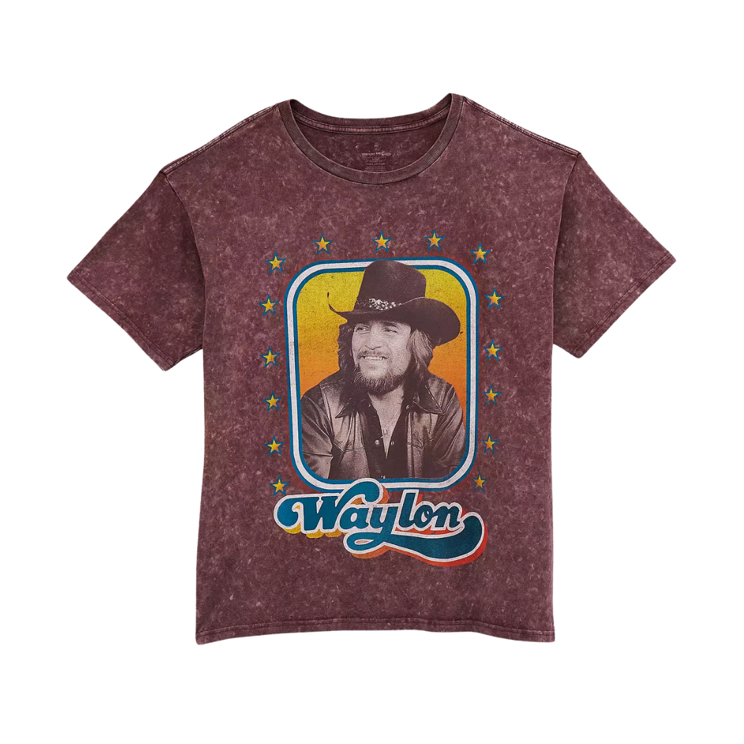 Wrangler Women's Waylon Jennings Band Fudge Brown Shirt