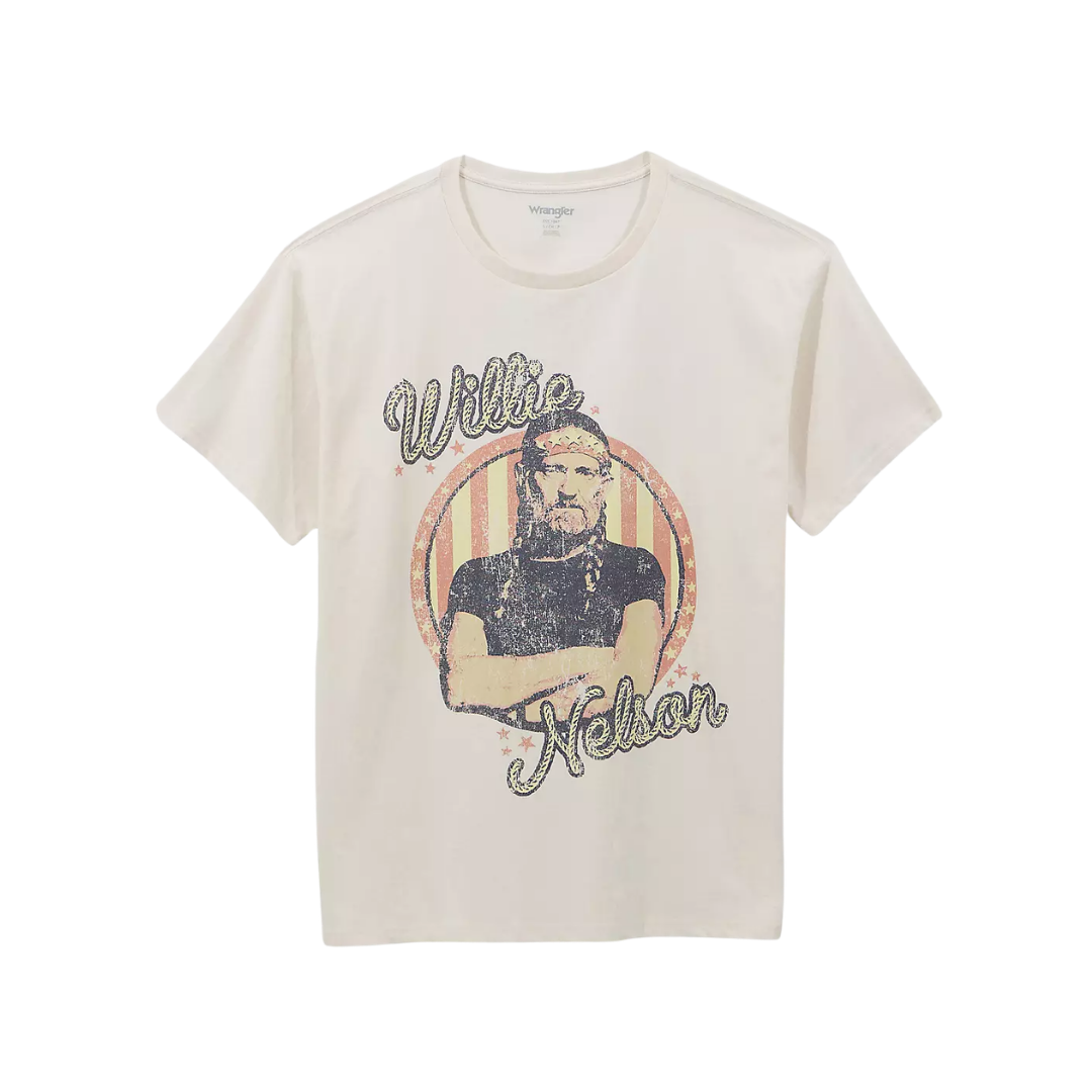 Wrangler Women's Willie Nelson Marshmallow White Shirt