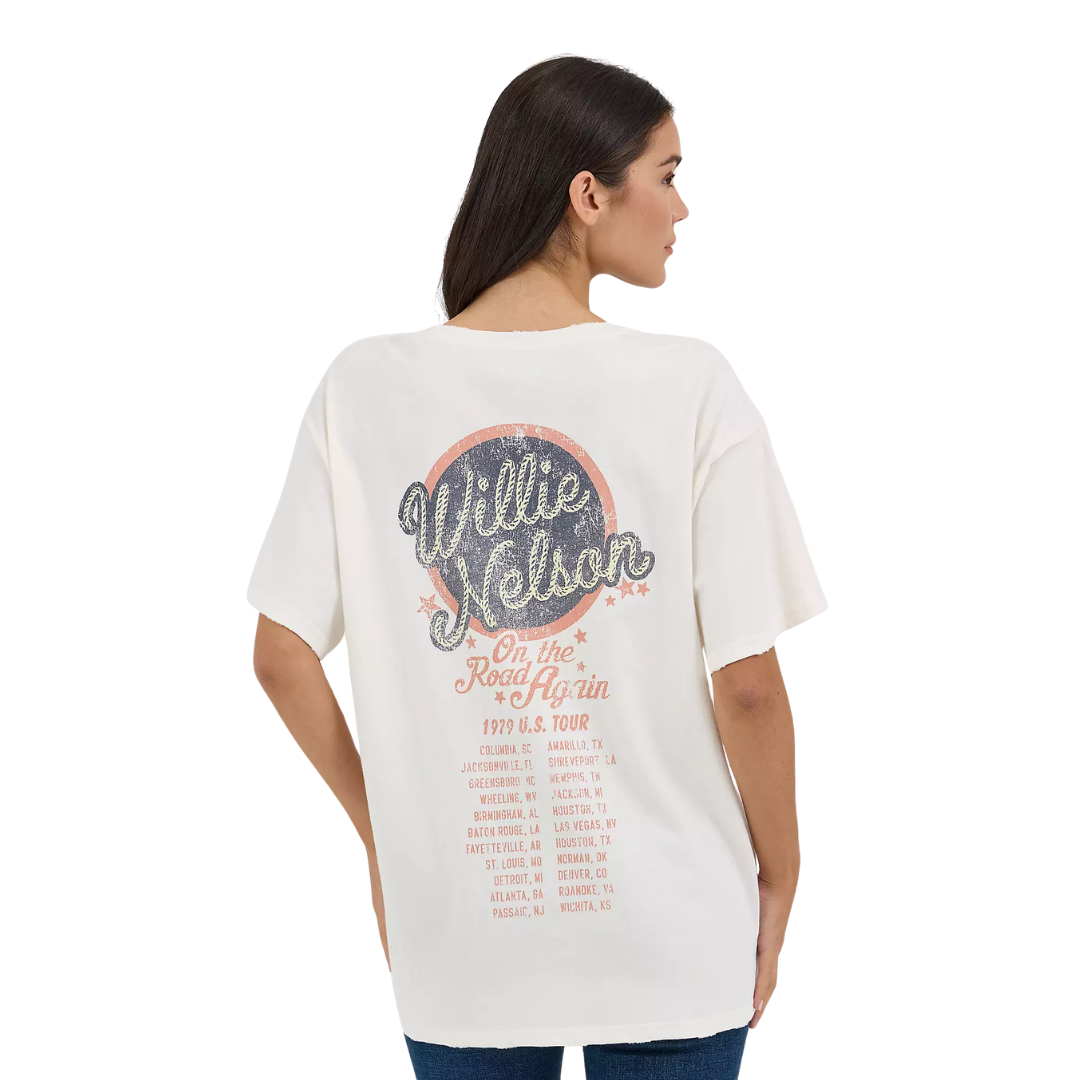 Wrangler Women's Willie Nelson Marshmallow White Shirt