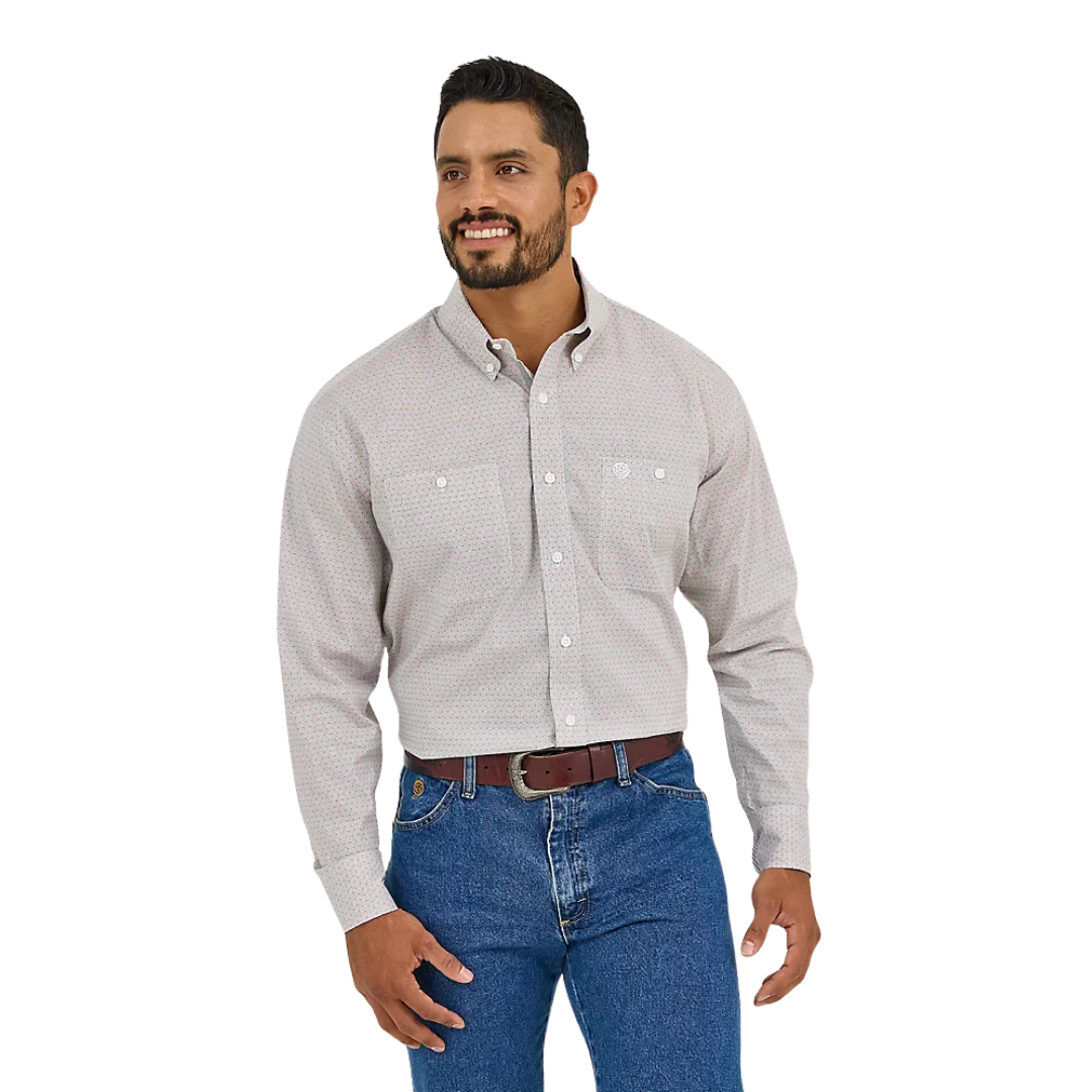 Wrangler Men's George Strait Grey Shirt
