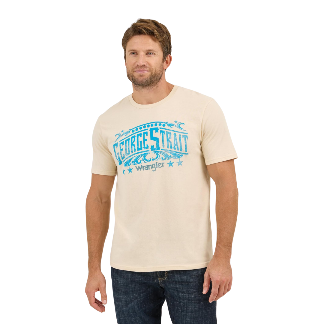 Wrangler Men's George Strait Concert Light Brown Shirt