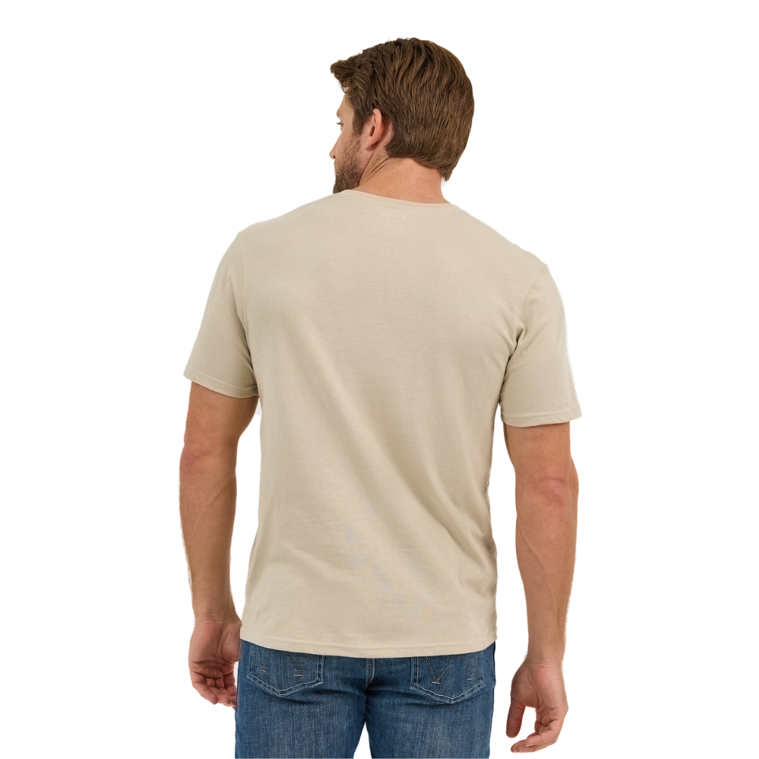 Wrangler Men's Longhorn Graphic Light Brown Shirt