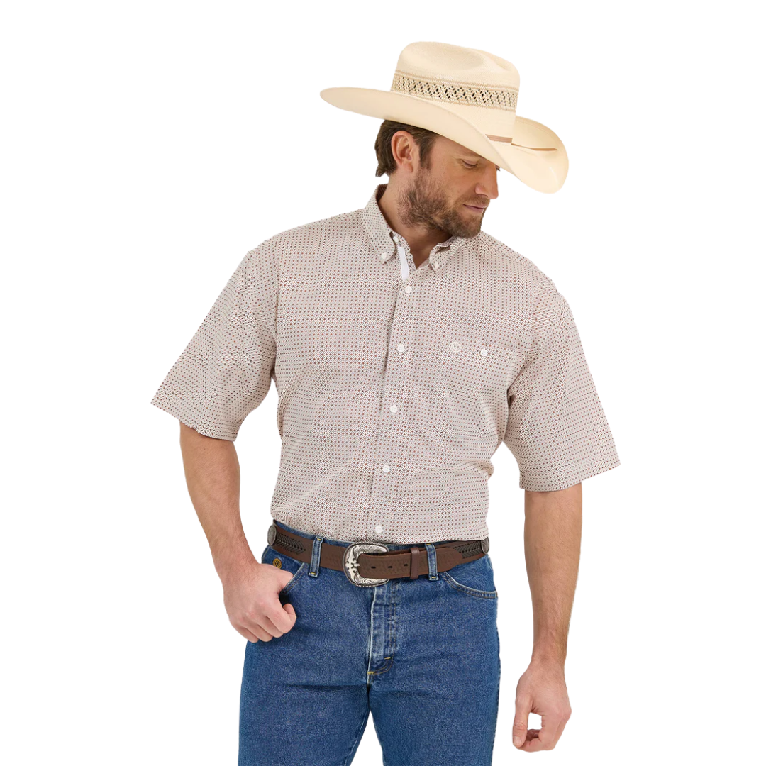 Wrangler Men's George Strait Umber Orange Shirt