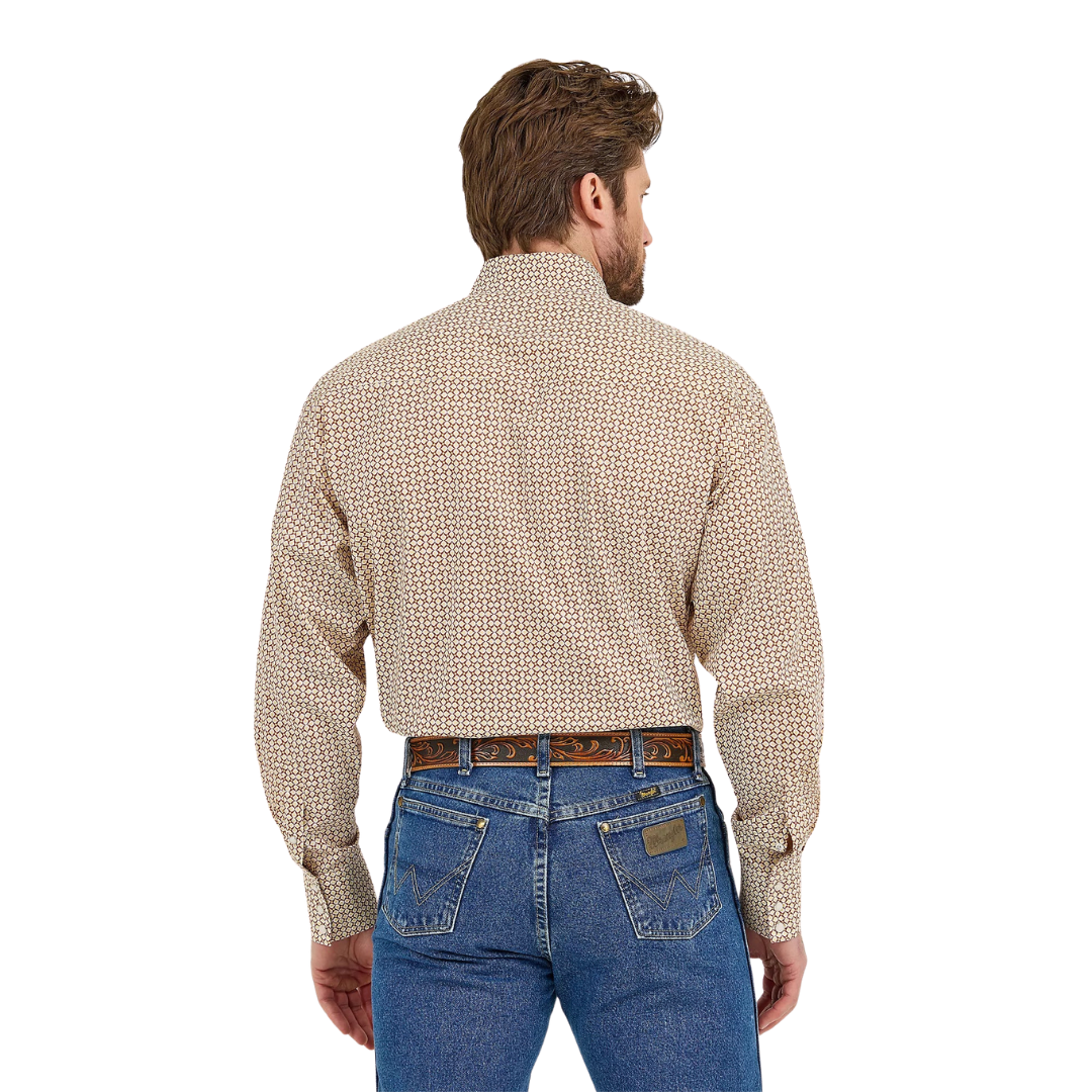 Wrangler Men's George Strait Troubadour Chocolate Shirt