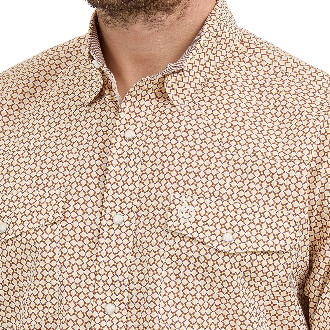 Wrangler Men's George Strait Troubadour Chocolate Shirt