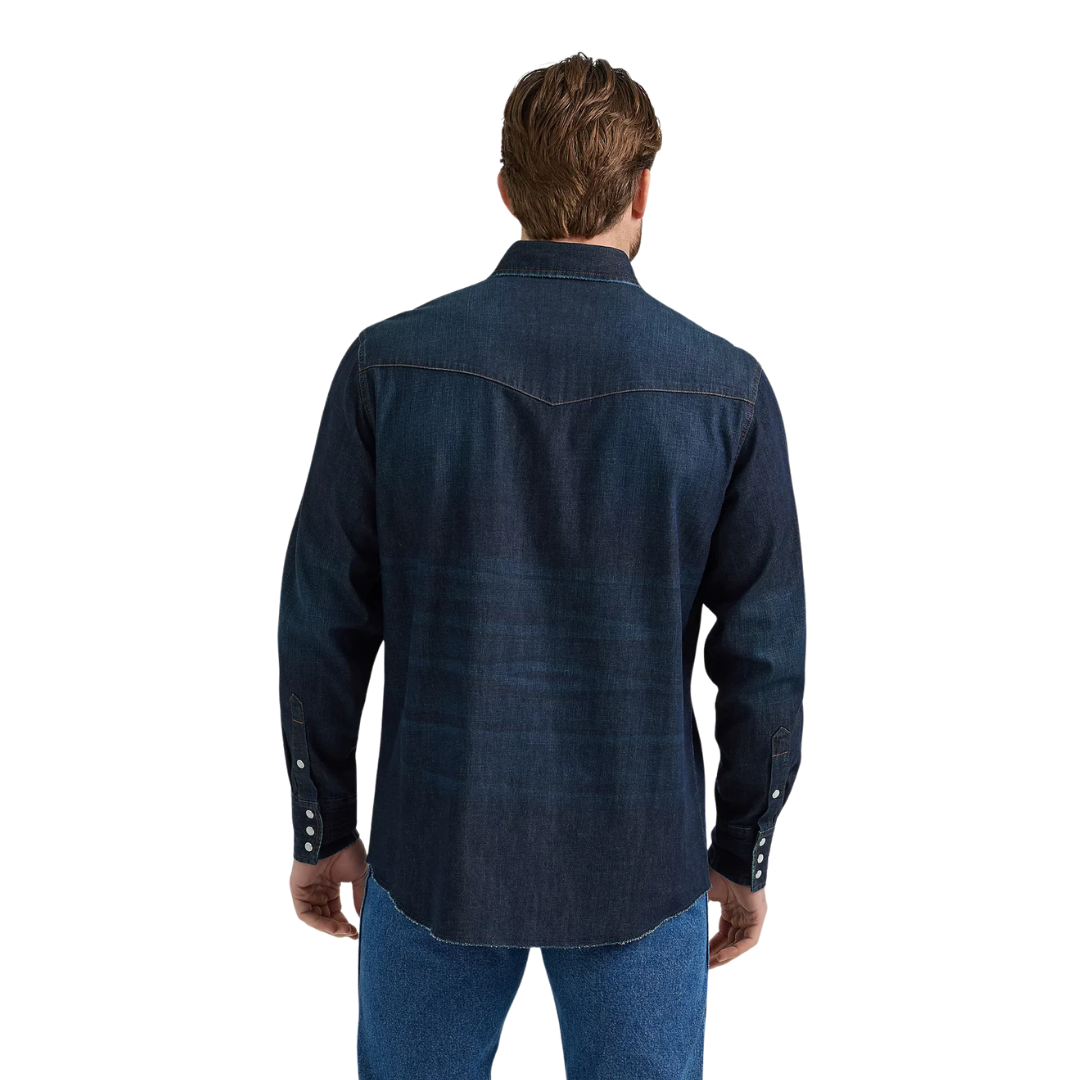 Vendor Men's Western Denim Work Blue Shirt