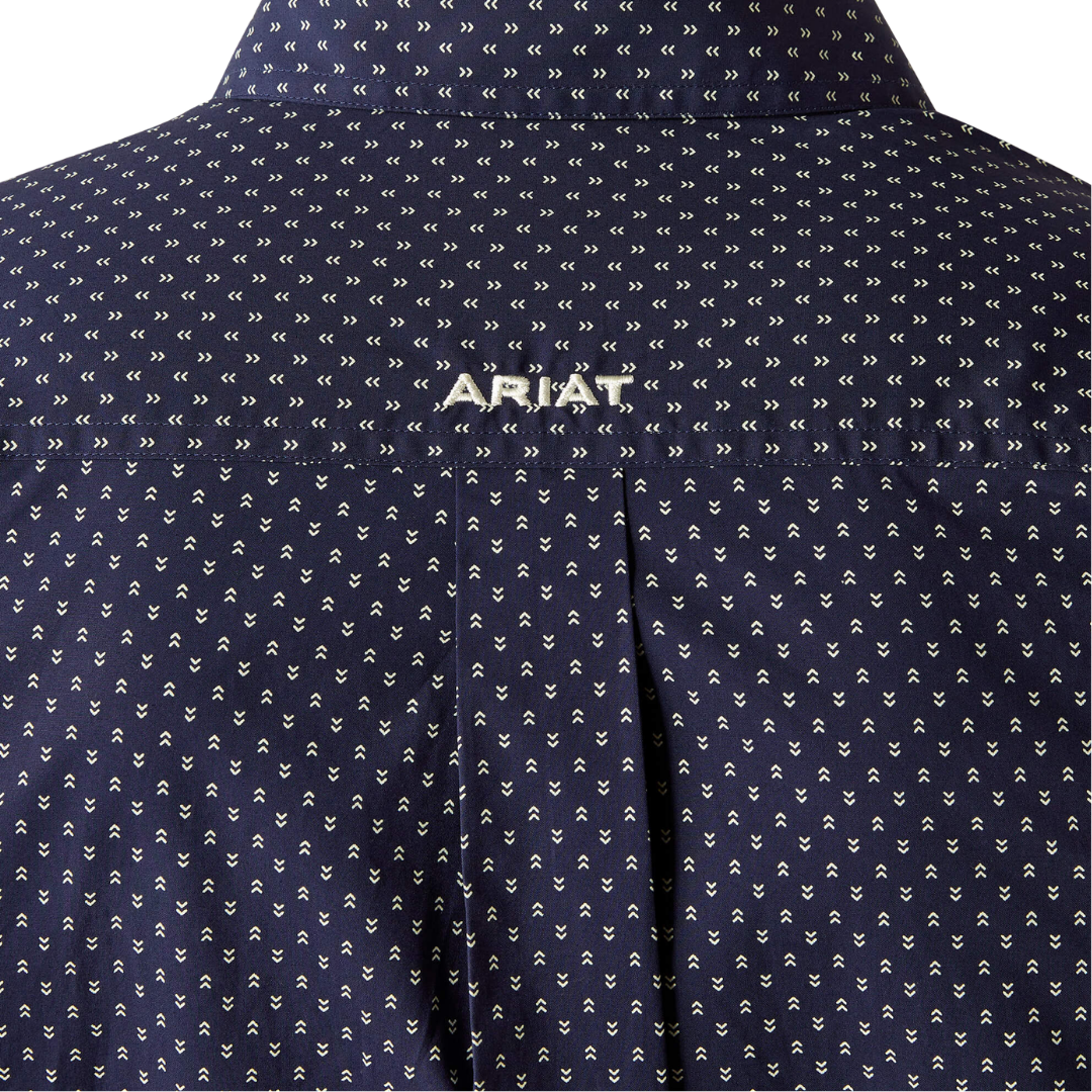 Ariat Men's Carmine Classic Fit Navy Button Down Shirt