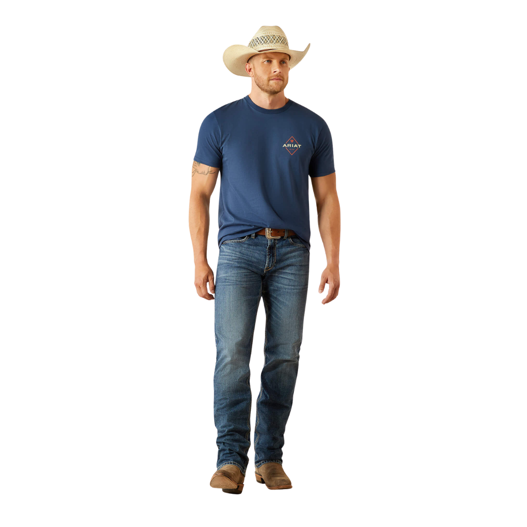 Ariat Men's Diamond Valley Space Blue T-Shirt