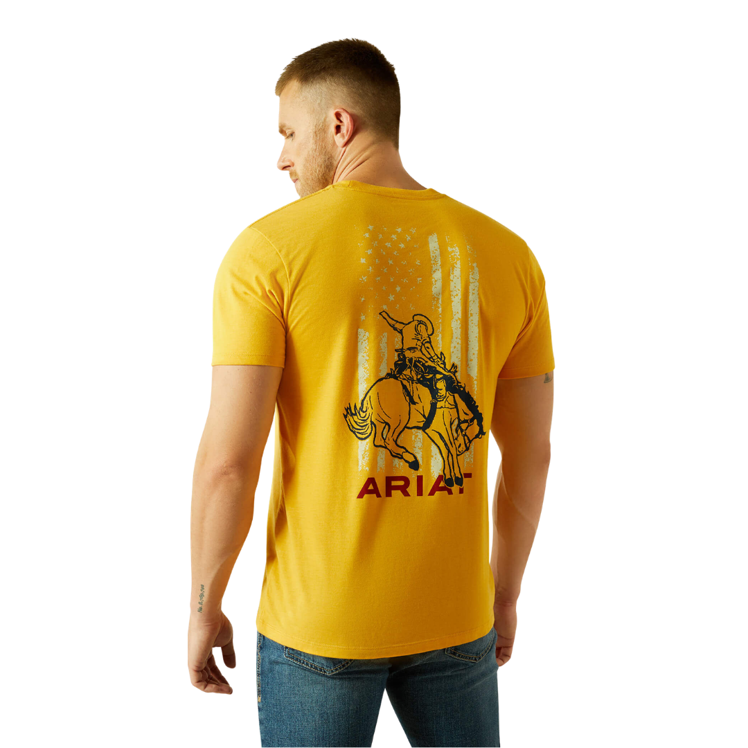 Ariat Men's Rodeo Proud Gold Heather T-Shirt