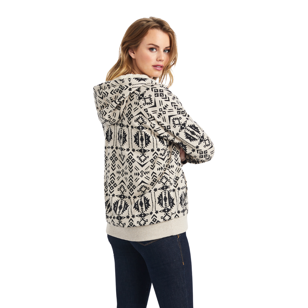 Ariat Women's Sherpa Full Zip Oaxaca Multicolor Hoodie