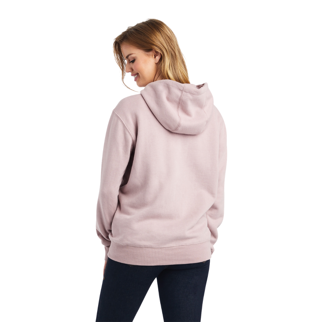 Ariat Women's Nostalgia Heather Real Sequin Pink Hoodie