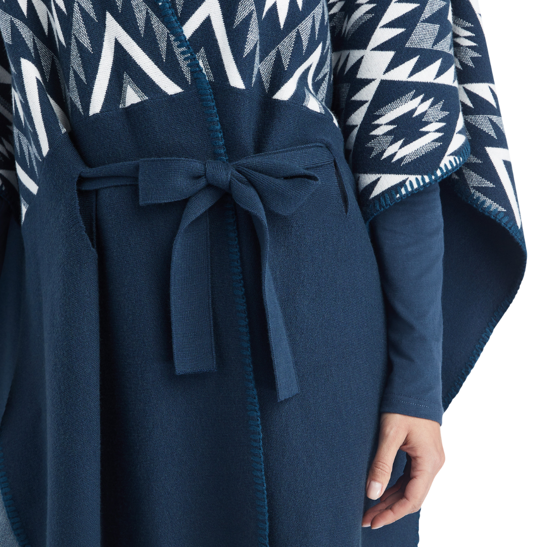 Ariat Women's Dust Darlin Wrap Cardigan Blue Sweater